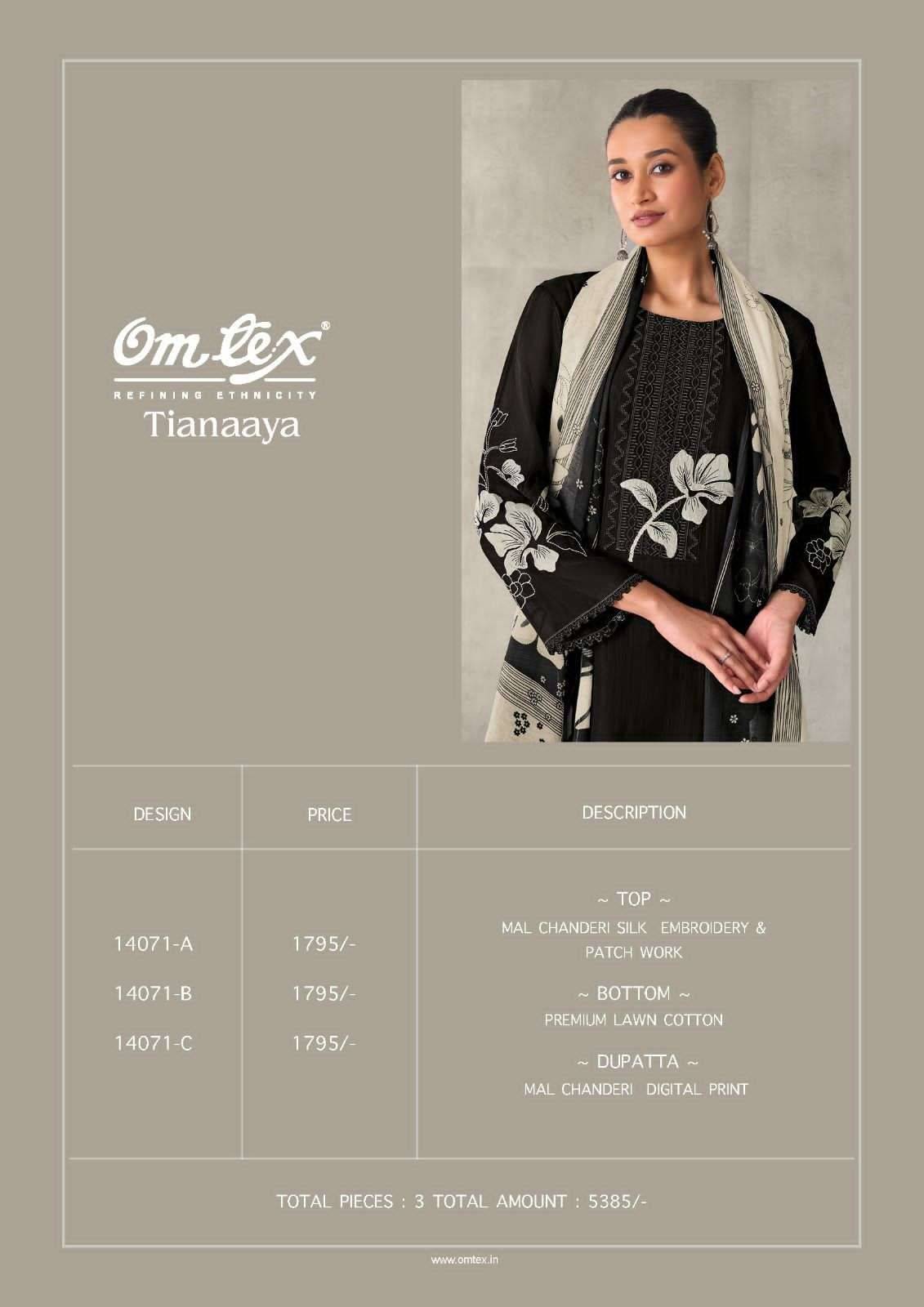 TIANAAYA By OMTEX 14071 Series Beautiful Festive Suits Stylish Colorful Fancy Casual Wear PREMIUM MAL CHANDERI SILK Dresses At Wholesale Price